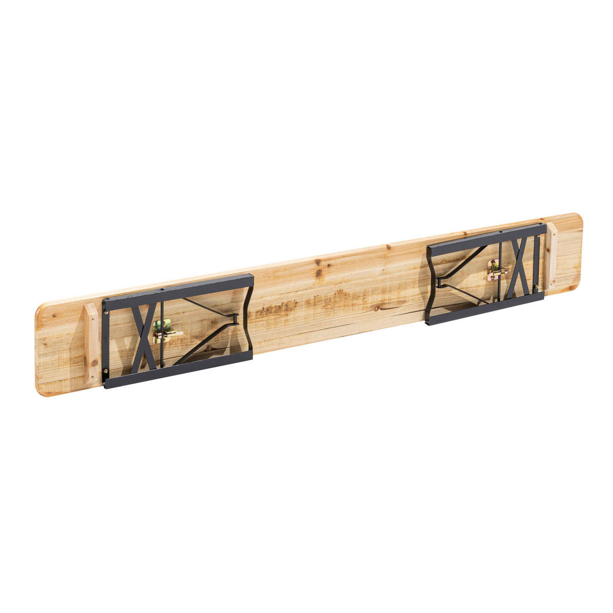 BIERTISCHGARNITUR Set, Holzfarbe - Braun, Holz - Oviala