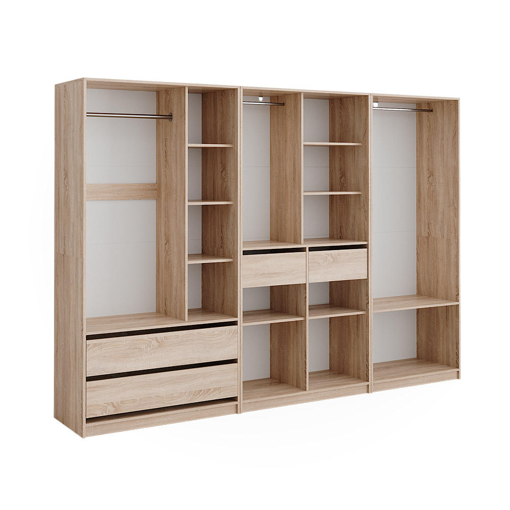Vicco ŠATNÍ SKŘÍŇ Elmo Sonoma 280 x 200 cm Sada 3 kusů