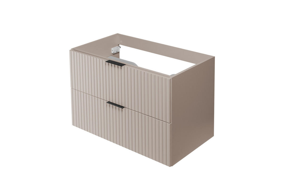 WASCHBECKUNTERSCHRANK FLOW Kaschmir matt 80/57/46 cm - Kaschmir, Holzwerkstoff (80/57/46cm) - Rodan