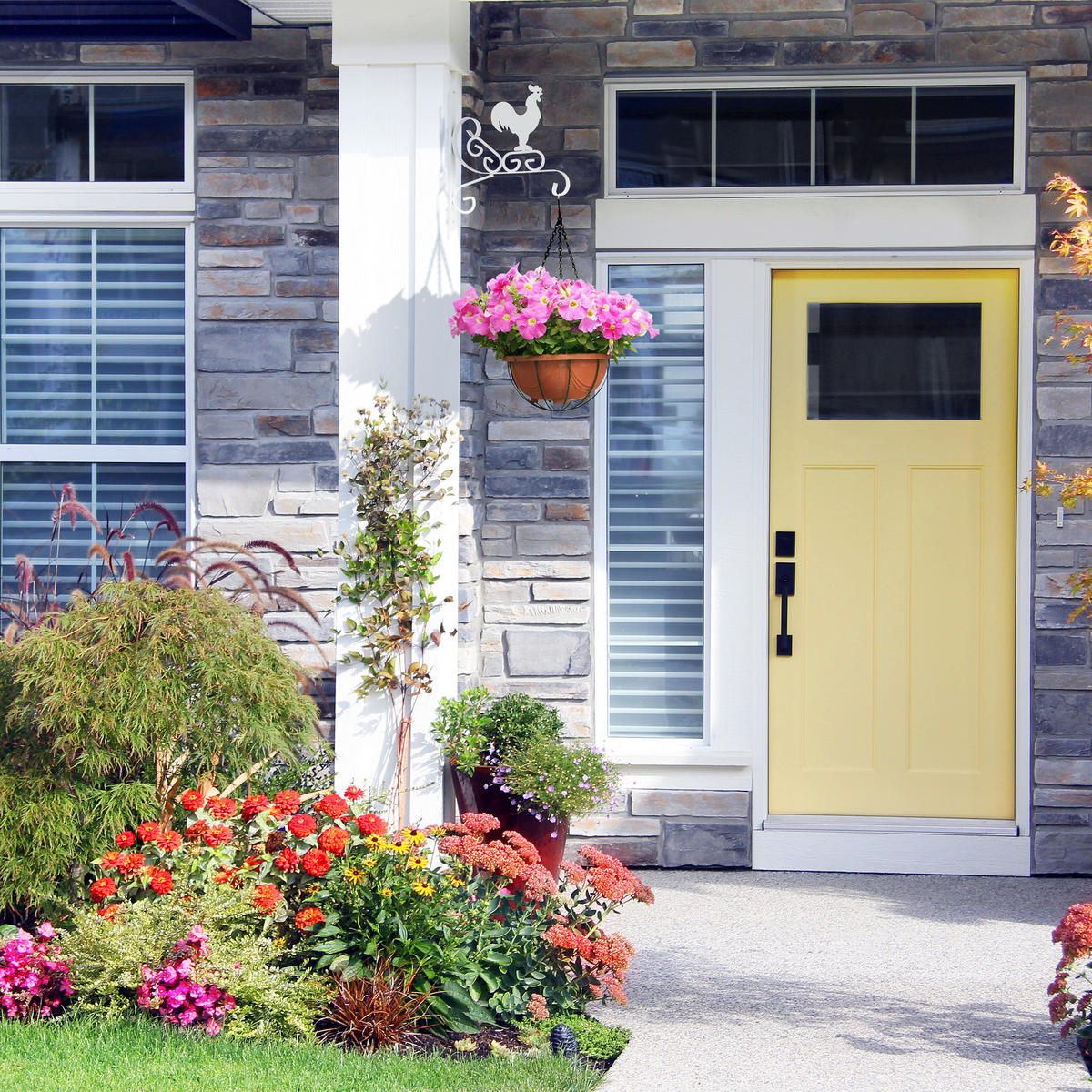 BLUMENAMPELHALTERUNG - Weiß, Metall (25.5/30/2cm) - Relaxdays