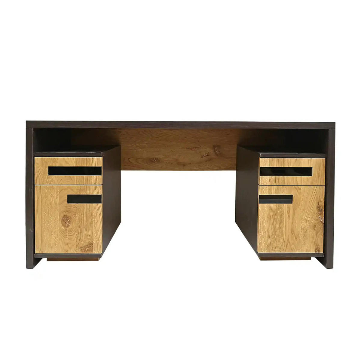 SCHREIBTISCH aus Massivholz für das Arbeitszimmer oder Büro LAGOS - Eichefarben, Holz (60/160/75cm) - Rawood Furniture