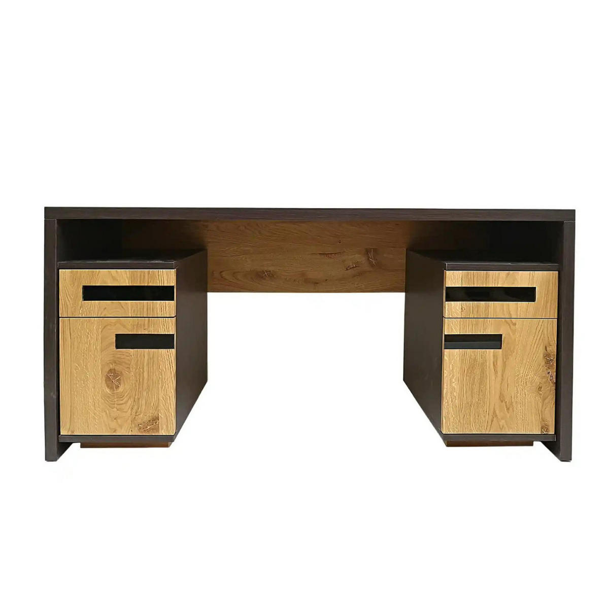 SCHREIBTISCH aus Massivholz für das Arbeitszimmer oder Büro LAGOS - Eichefarben, Holz (60/160/75cm) - Rawood Furniture