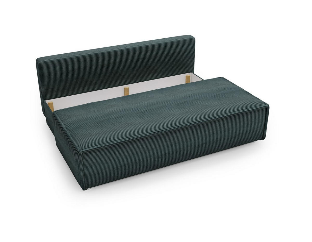 SCHLAFSOFA Amanda In Zoom - Hellgrau, Holzwerkstoff/Textil (200/89/100cm) - Fun Möbel