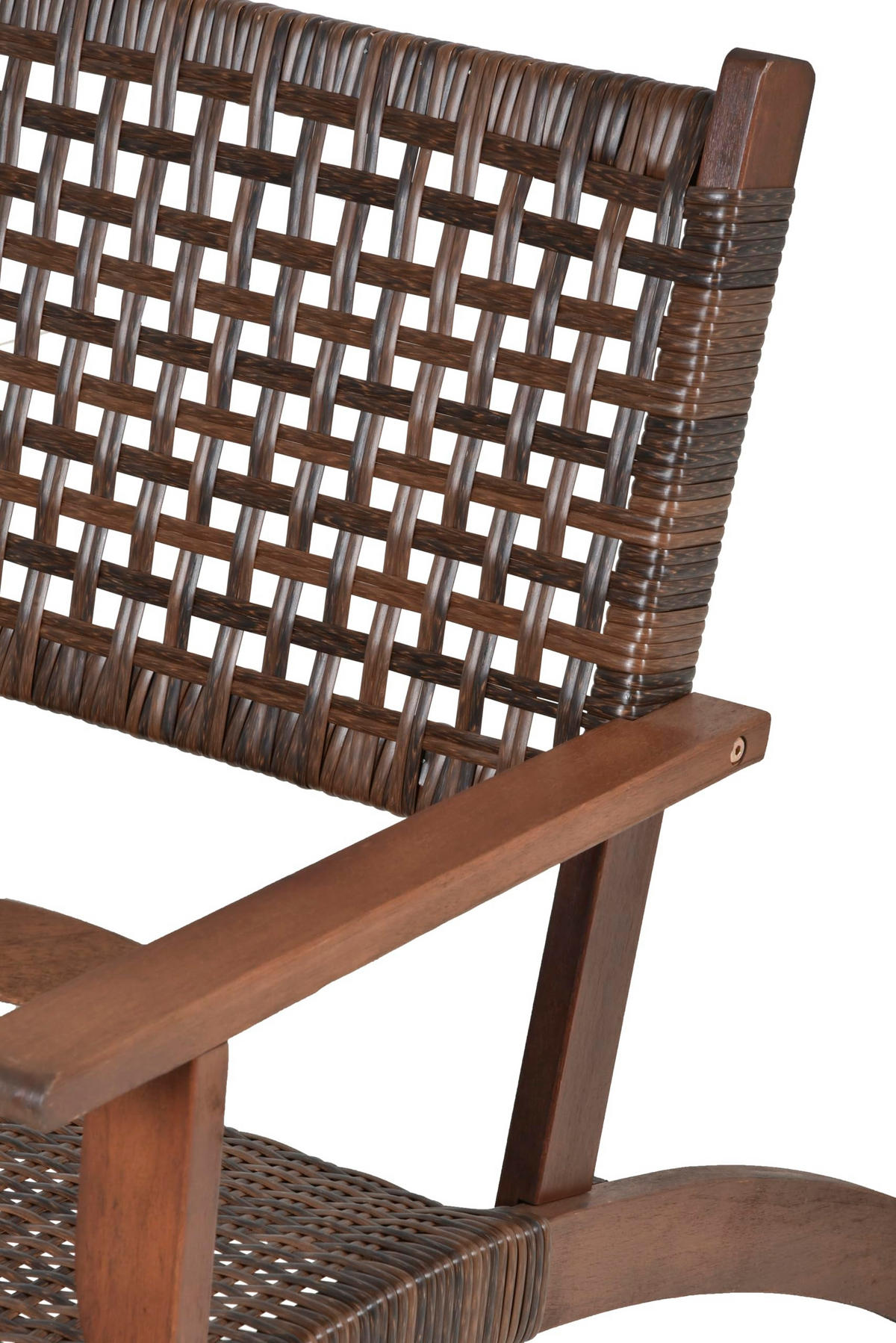 BALKONMÖBEL-SET Amira Dunkelbraun Gartenmöbel-Set - Dunkelbraun, Holz - DELUKE