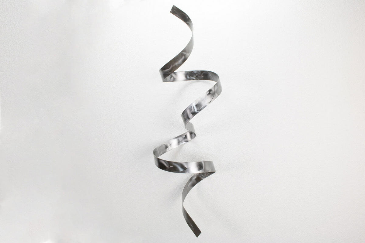 WANDDEKO Silber 95/34 cm - Silberfarben, Metall (4.07/34/28cm) - KUNSTLOFT