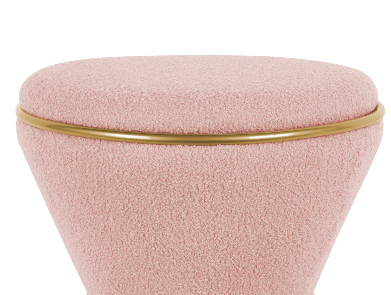 HOCKER Gustar 38.5/38.5/43 cm - Pink, Textil (38.5/43/38.5cm) - Leitmotiv