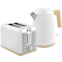 WASSERKOCHER-TOASTER-SET DE-17467 Weiß - Weiß, Metall (15.6/23.9/22.4cm) - ComfortXL