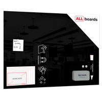 GLASBOARD - Schwarz 90x60cm - Schwarz, Glas (90/60/0.7cm) - ALLboards