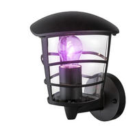 LED WANDLAMPE Aluminium Schwarz - Schwarz, Metall (19.5/16.5/22.5cm) - Globo Lighting