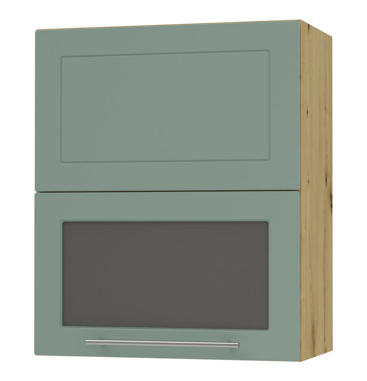 KÜCHENHÄNGESCHRANK Kvantum W8BS/60 Mint Matt / Eiche Artisan Matt 60 / 32,5 / 72cm - Eiche Artisan/Mintgrün, Holz/Holzwerkstoff (60/72/32.5cm) - Feldmann-Wohnen