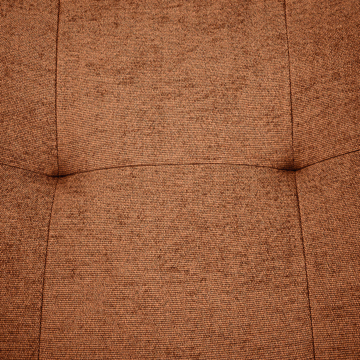 POLSTERHOCKER - Rostfarben/Schwarz, Textil/Metall (67/47/50cm) - home24