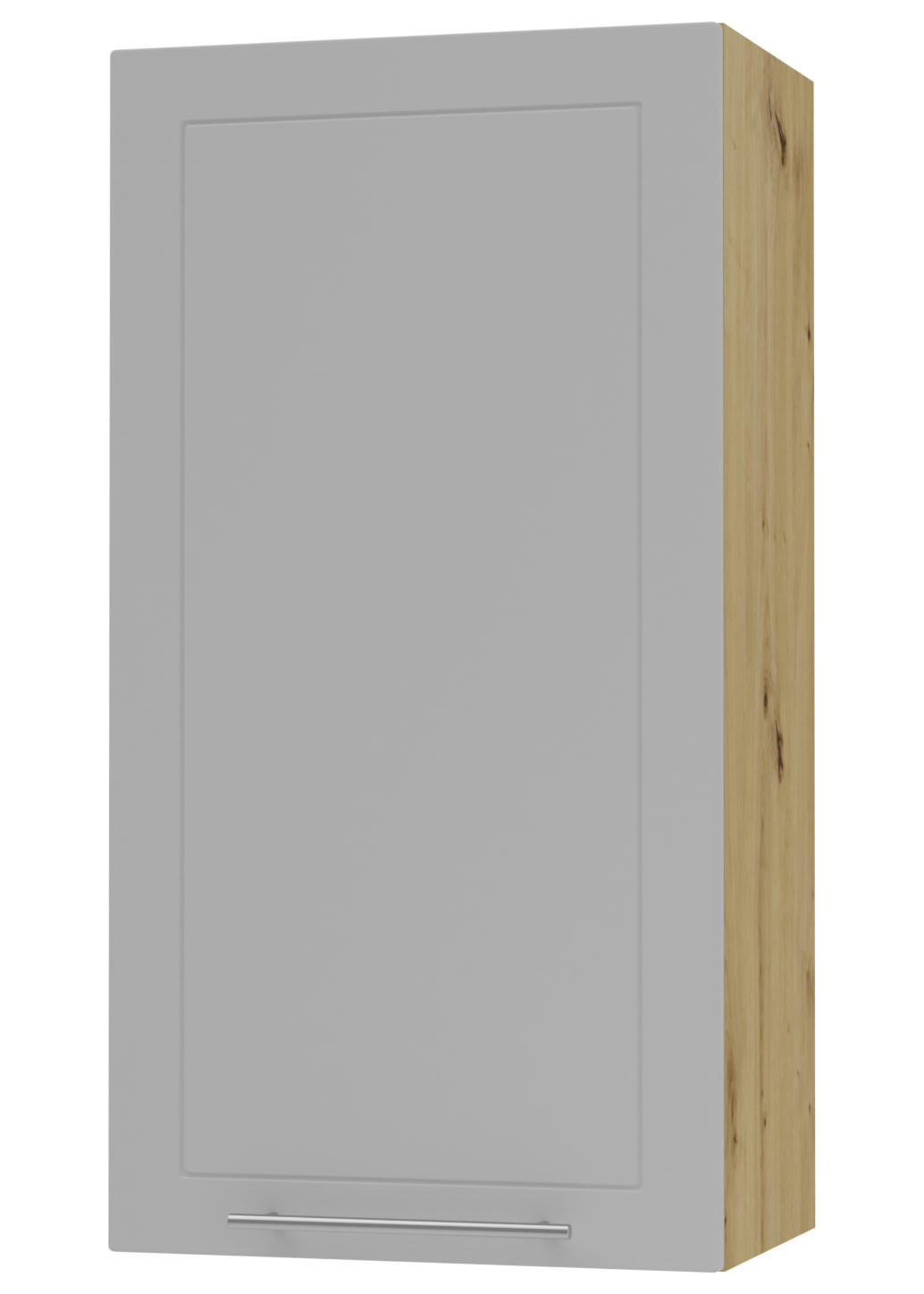 KÜCHENHÄNGESCHRANK Kvantum W4/60/1 Dust Grey Matt / Eiche Artisan Matt 60 / 32,5 / 96cm - Eiche Artisan/Grau, Holz/Holzwerkstoff (60/96/32.5cm) - Feldmann-Wohnen