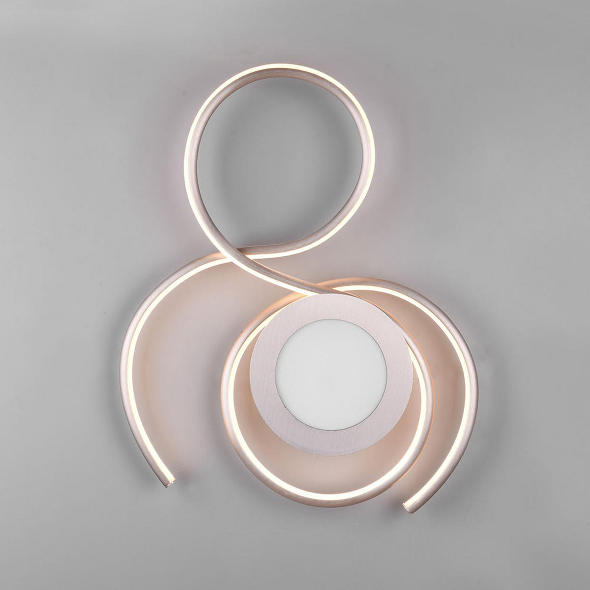 LED DECKENLEUCHTE JIVE Silber - Silberfarben, Metall (45/50/7cm)