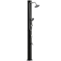 SOLARDUSCHE Kunststoff Schwarz - Schwarz, Kunststoff (14/215/18cm) - Outsunny