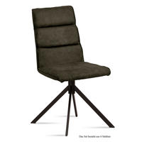 ESSZIMMERSTUHL (6er-Set) Drusy 47x92x60 Schwarz/Khaki - Dunkelgrün/Schwarz, Kunststoff (60/92/47cm) - 58aufmkessel
