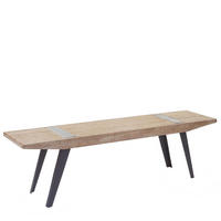 SITZBANK A15B Braun, Schwarz - Schwarz/Braun, Holz (160/45/35cm) - MCW
