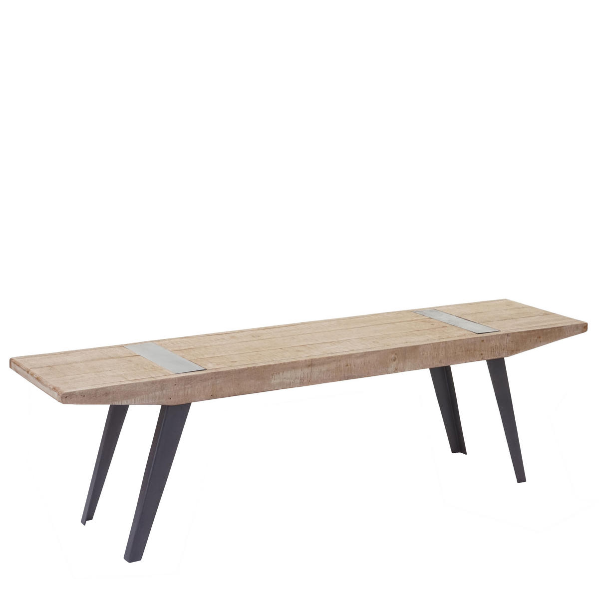 SITZBANK A15B Braun, Schwarz - Schwarz/Braun, Holz (160/45/35cm) - MCW