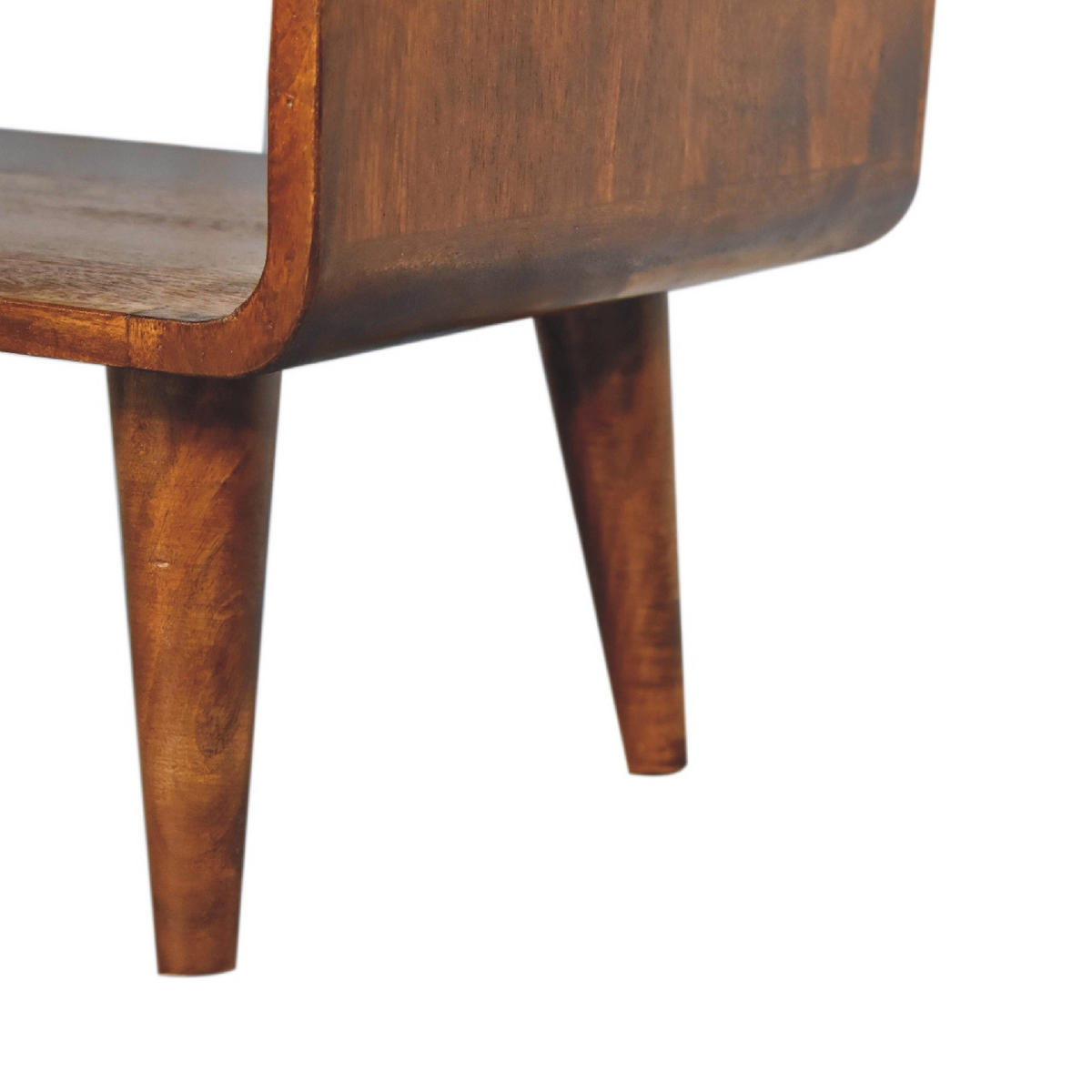 TV prvok s kostanovou povrchovou úpravou - tmavohnedá/mosadzná, kov/drevo (65/35/45cm) - Artisan Furniture