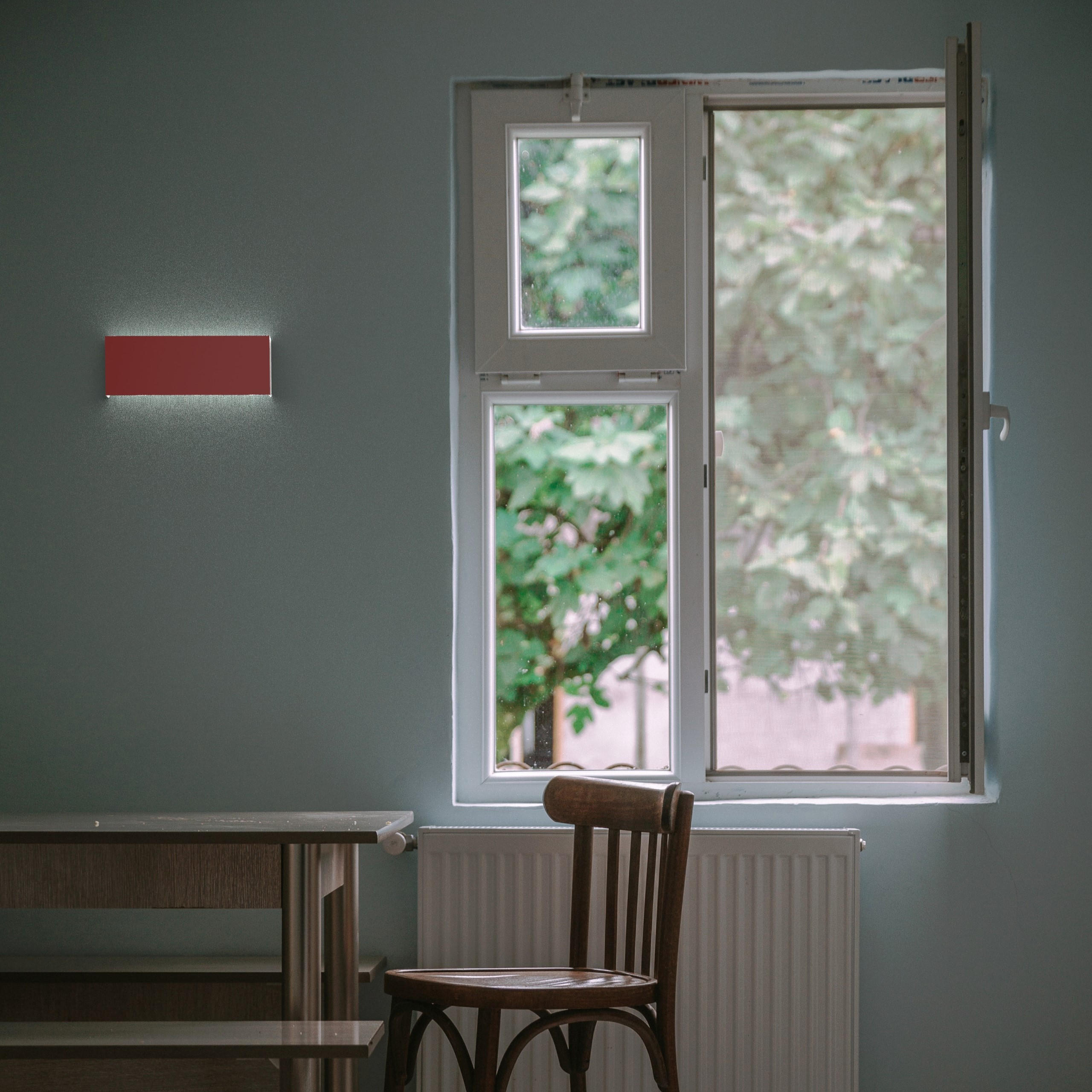 LED-WANDLEUCHTE - Rot, Metall (29/11/3.6cm) - Lumicom