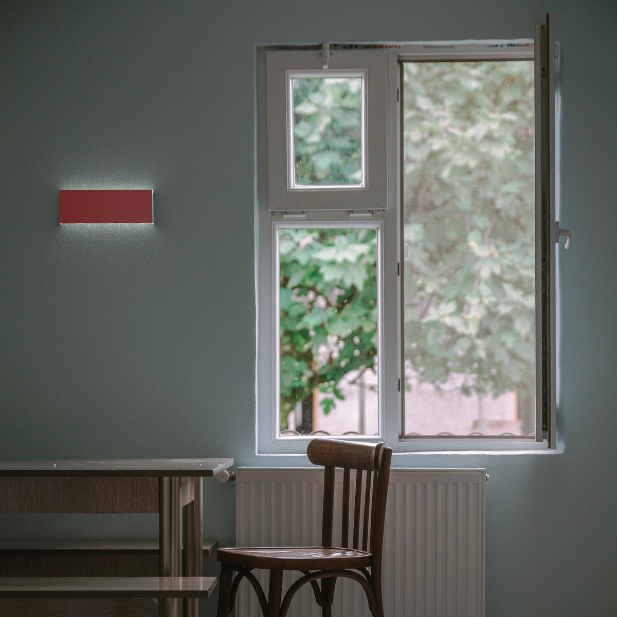 LED-WANDLEUCHTE - Rot, Metall (29/11/3.6cm) - Lumicom