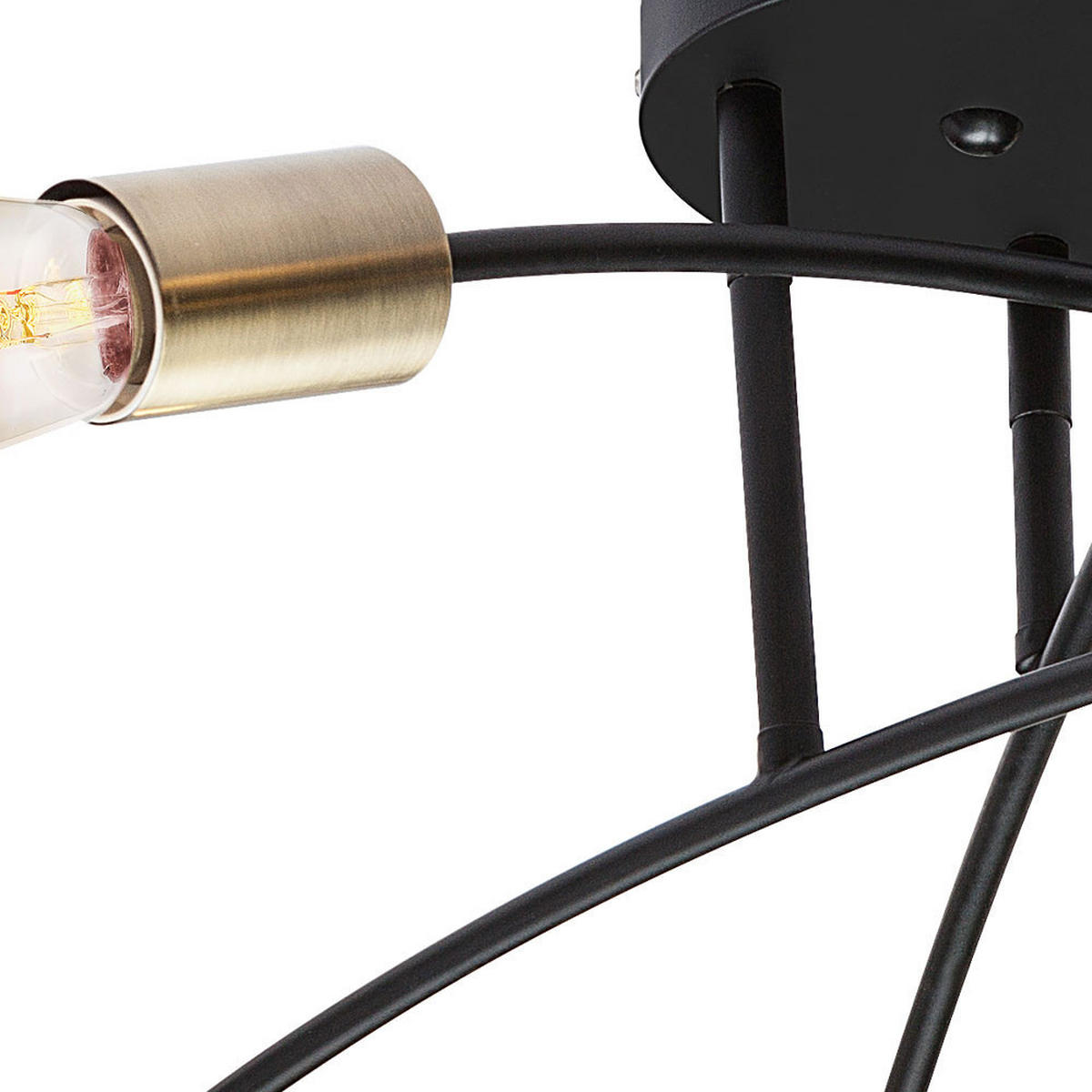 DECKENLEUCHTE Metall Messing antik - Messingfarben, Metall (70/70/26cm)