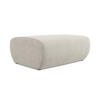 POUF Chenille Stoff Grau - Silberfarben/Schwarz, Kunststoff/Textil (102/40/62cm) - LaMiaSofa