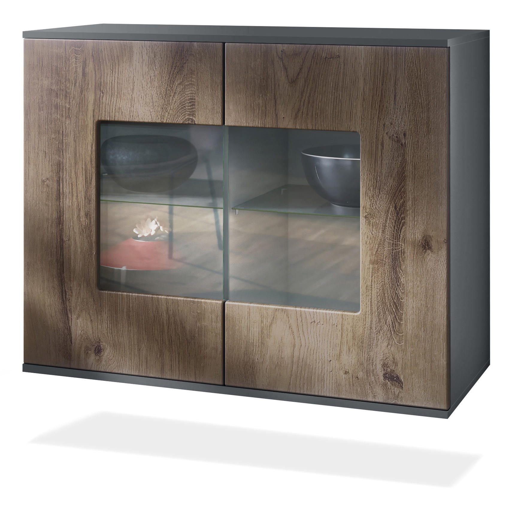 KOMMODE Grömitz Eiche Ribbeck - Alteiche, Holzwerkstoff (92.5/73.5/35cm) - Vladon