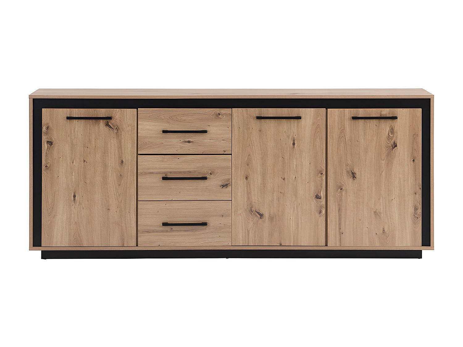 SIDEBOARD - 180 cm x 40 cm - Holz, Platte - Naturfarben Hell NALAMANE - Naturfarben, Holz (180/75/40cm) - Vente-Unique