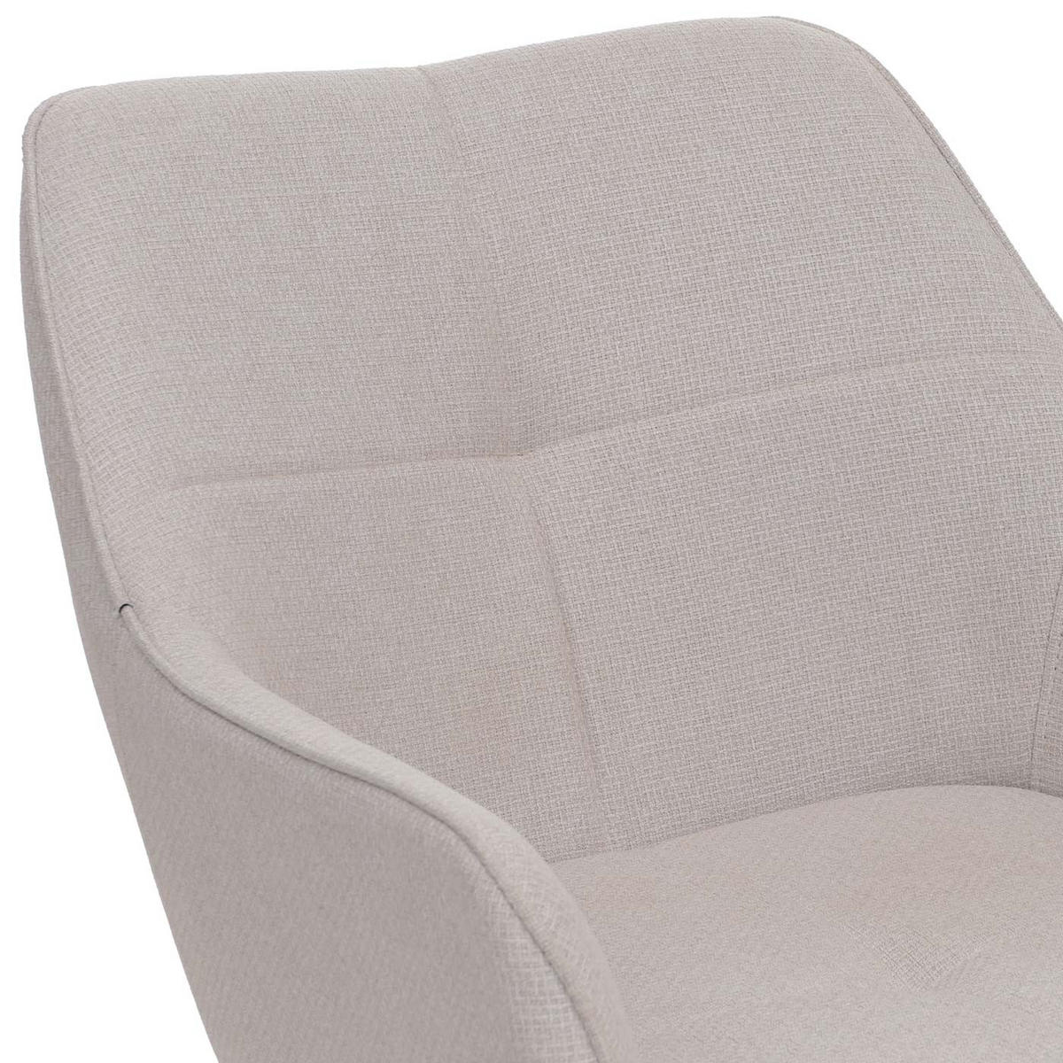 JÍDELNÍ ŽIDLE Černá, krémově bílá, sada 2 ks - bílá/černá, textil (53/80/59cm) - MCW