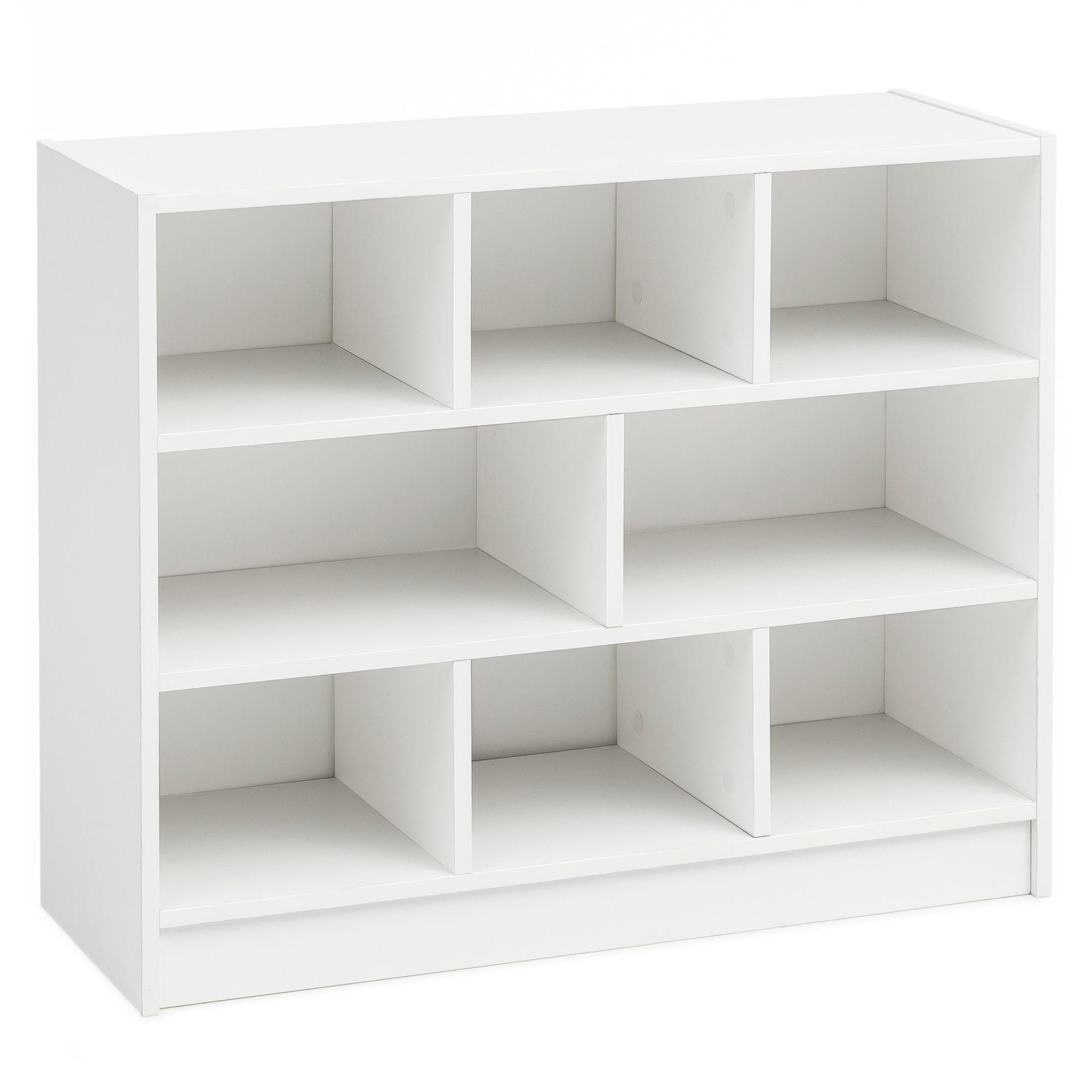 BÜCHERREGAL – Holz, melaminbeschichtet, mit Stauraum, modern - Weiß, Holz (80/69/30cm) - KADIMA DESIGN