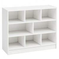 BÜCHERREGAL – Holz, melaminbeschichtet, mit Stauraum, modern - Weiß, Holz (80/69/30cm) - KADIMA DESIGN