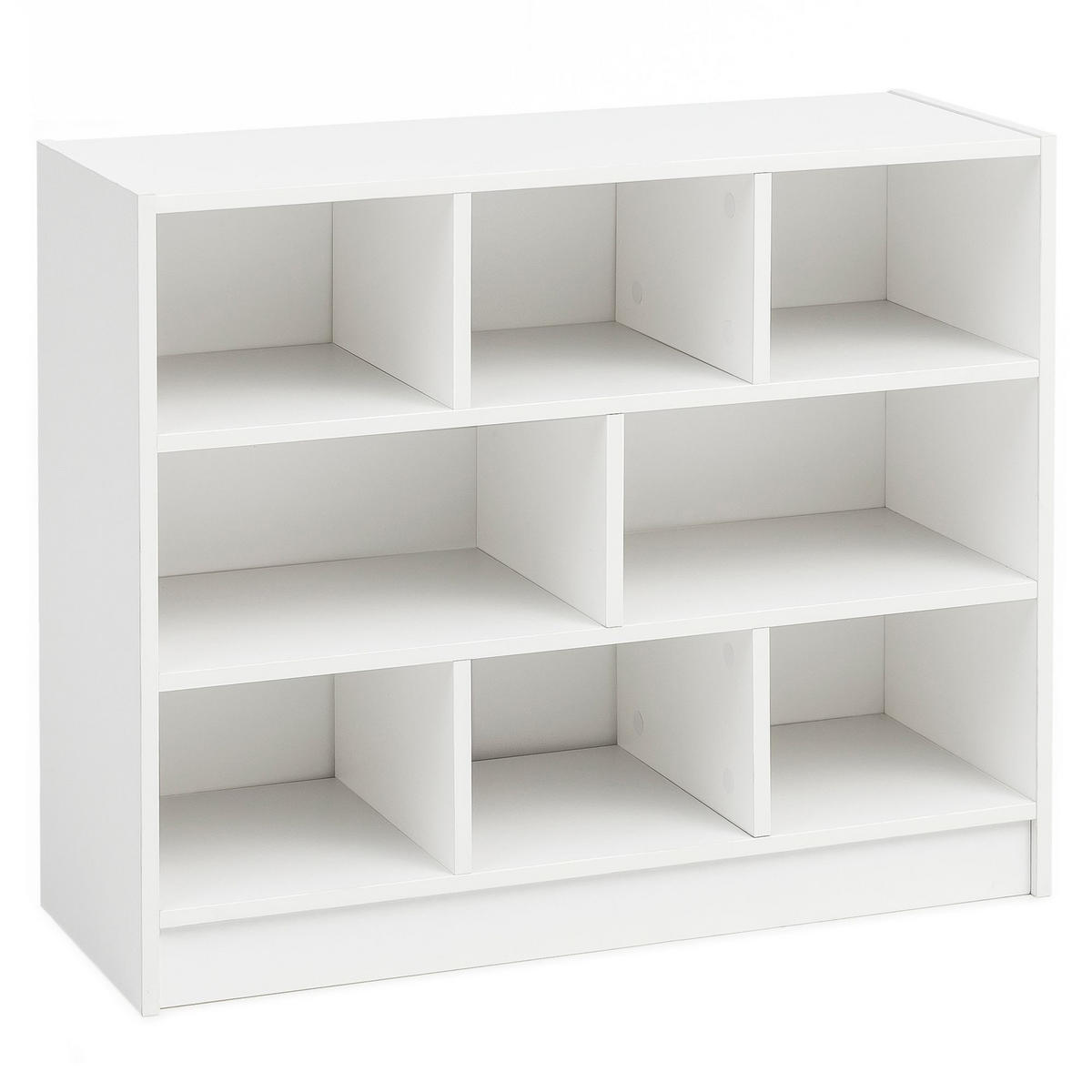BÜCHERREGAL – Holz, melaminbeschichtet, mit Stauraum, modern - Weiß, Holz (80/69/30cm) - KADIMA DESIGN