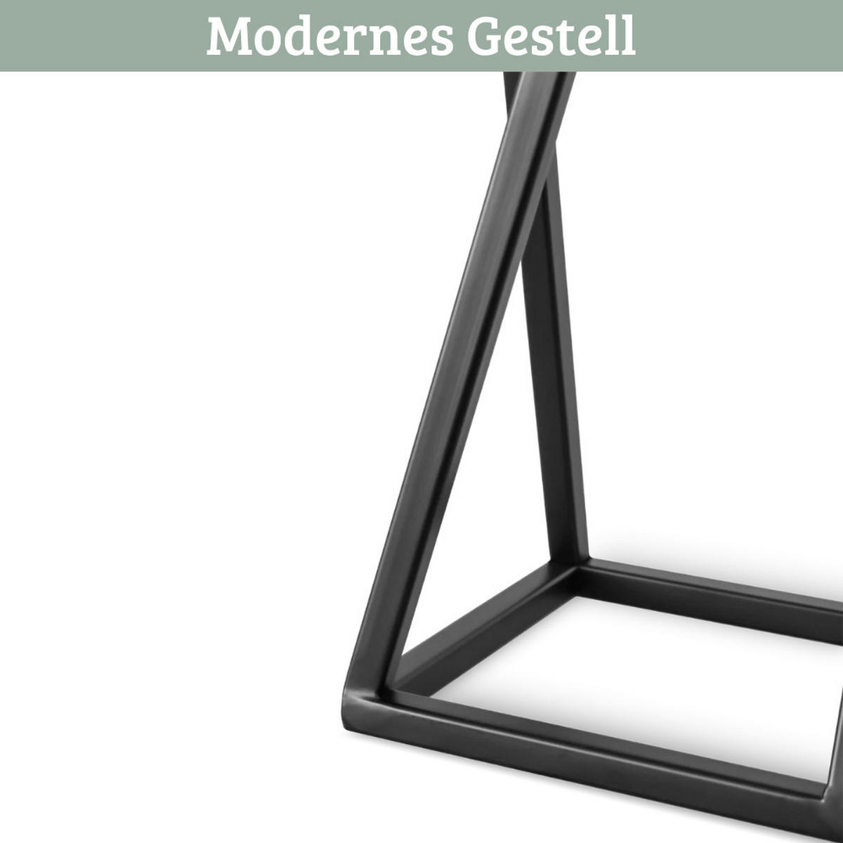 BLUMENSTÄNDER Holz Metallgestell KABRI 70 cm hoch Eichenholz - Braun, Holz (20/70/21cm) - DELUKE