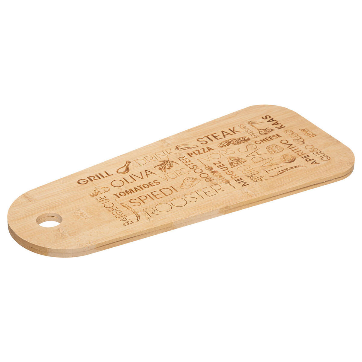 SCHNEIDEBRETT Tapas, Bambus, Braun, 45 cm - Braun, Holz (20/45cm) - 5five Simply Smart