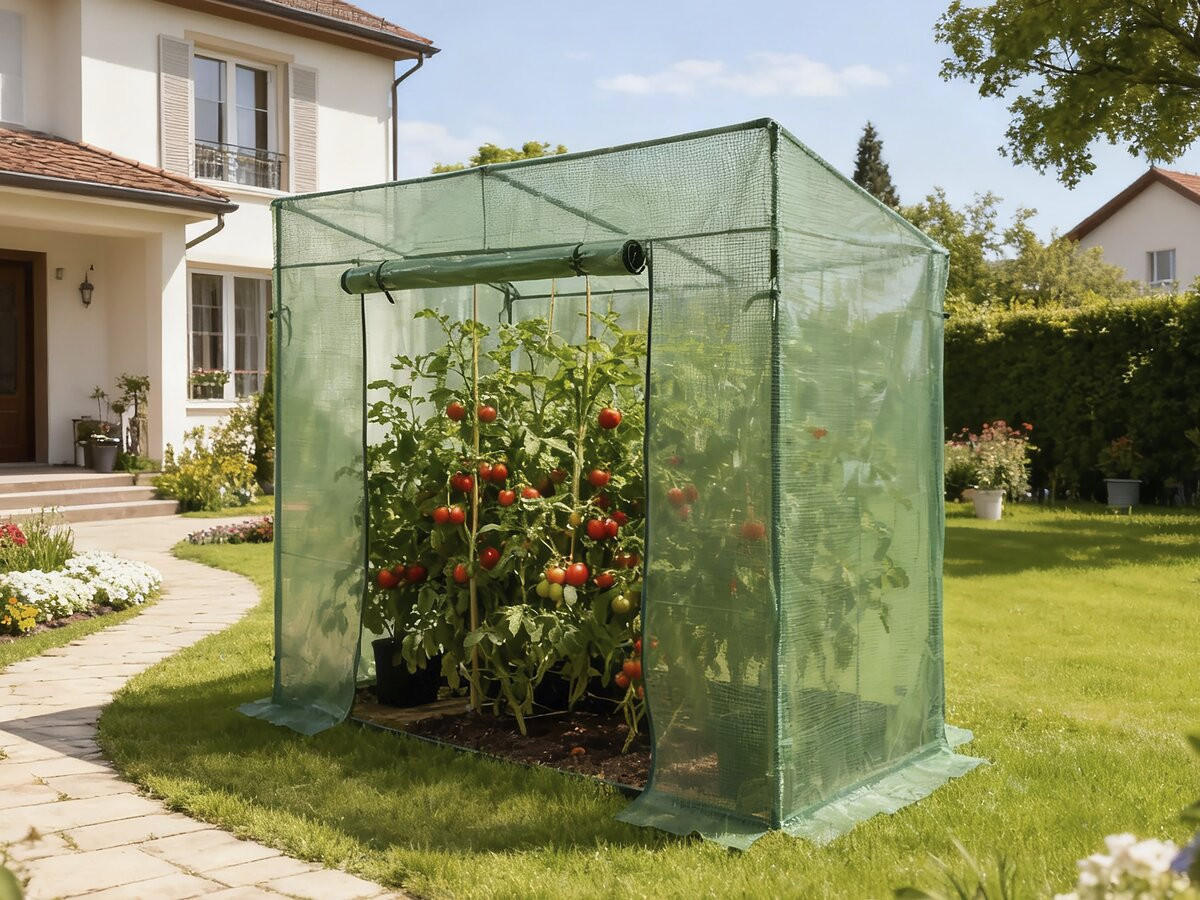 GEWÄCHSHAUSFOLIE lys Grün - Grün, Kunststoff (118/150/118cm) - Habitat Garten