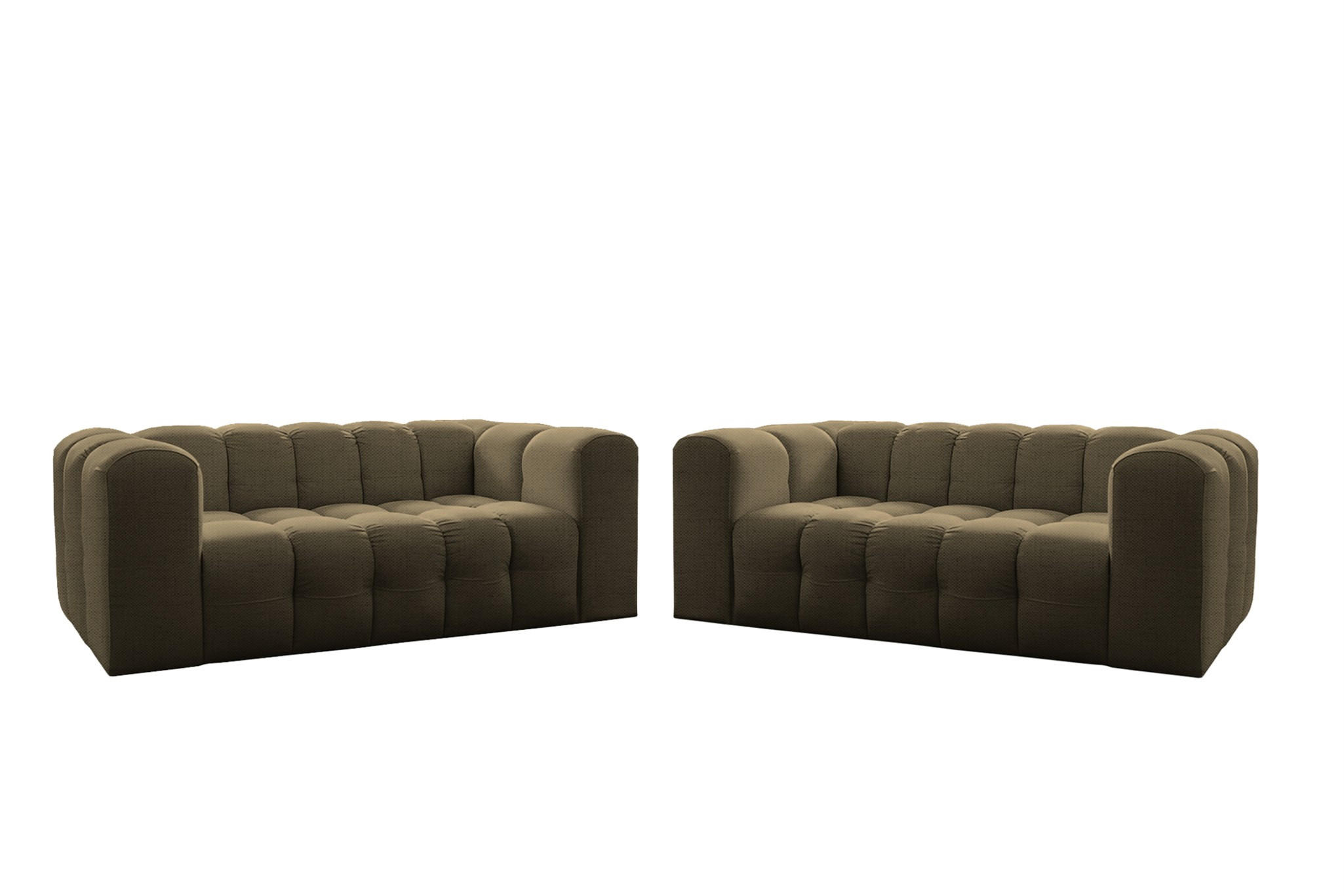 Fun Möbel Sofaset Grün 200x75x106 cm