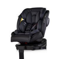 KINDERSITZ Hypnotic Plus schwarz i-Size (40-150cm) Stützfuß Isofix Kopfstütze - Schwarz, Kunststoff (45/77/52cm) - Chipolino