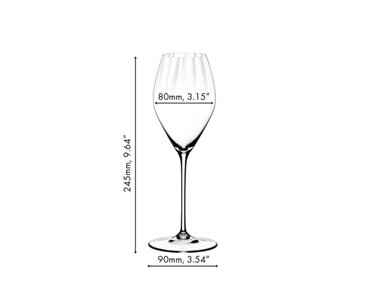 CHAMPAGNERGLÄSER Performance transparent 375 ml 2er Set - Transparent, Glas (0.375L) - Riedel