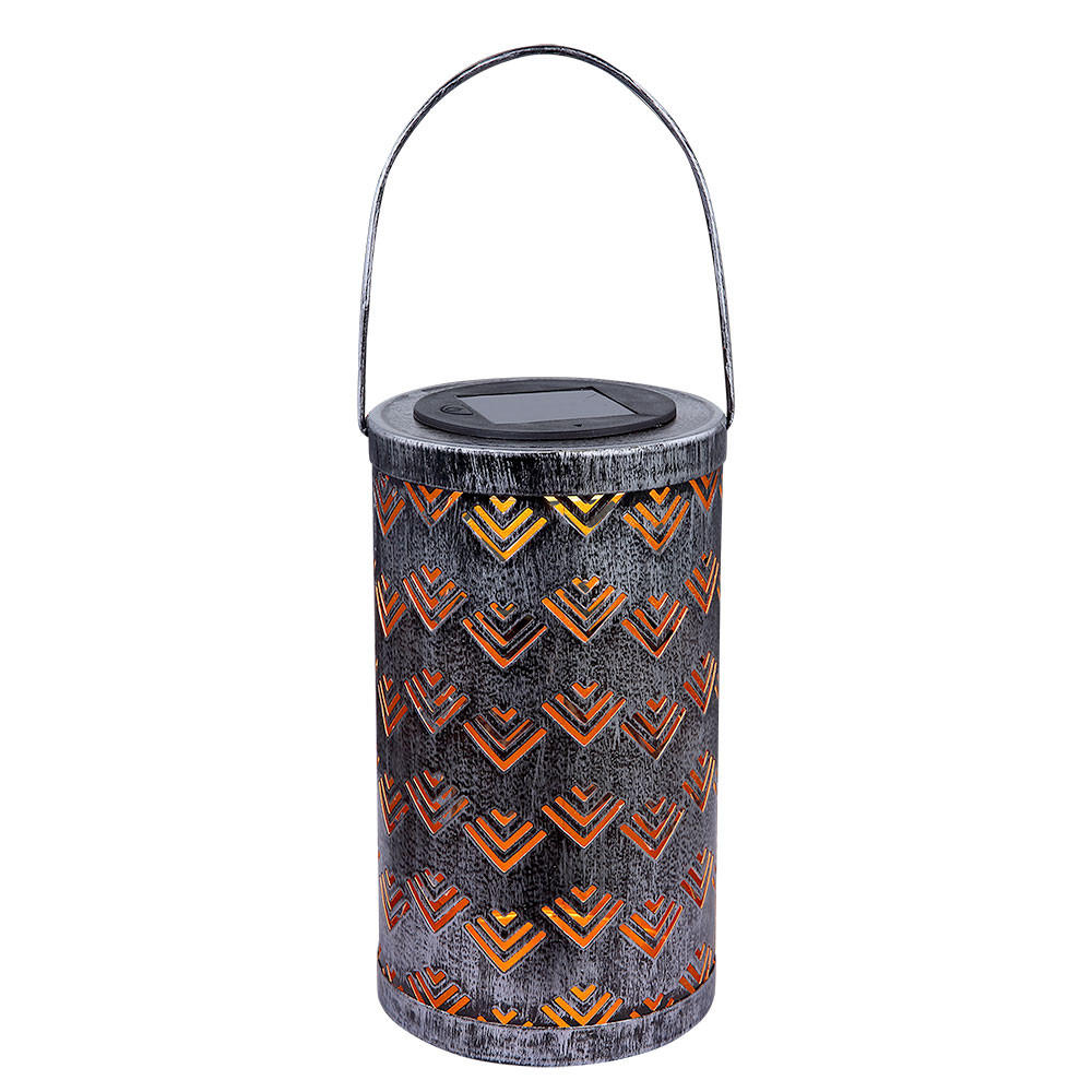 LED AUSSENLEUCHTE Silber Metall antik - Silberfarben, Metall (11/11/19cm) - Globo Lighting