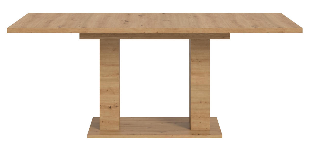 ESSTISCH Eiche Artisan, Küchentisch ausziehbar 150 - 190 cm - Eiche Artisan, Holzwerkstoff/Metall (150/90/76cm) - Inn.Furn