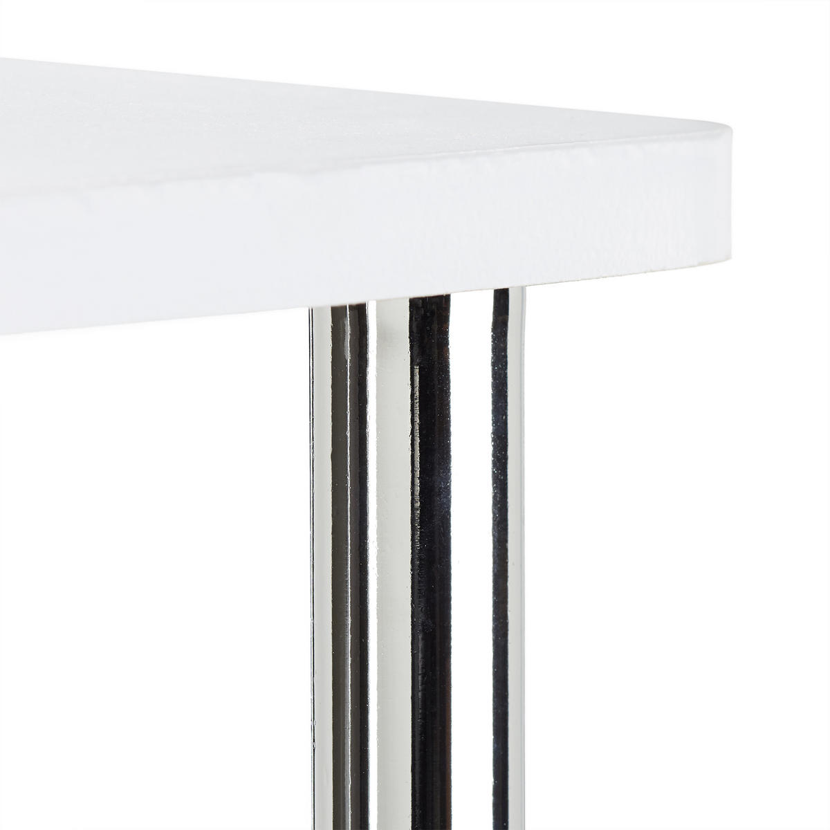 FERNSEHTISCH - Weiß, Holzwerkstoff/Metall (80/41.5/40cm) - Relaxdays