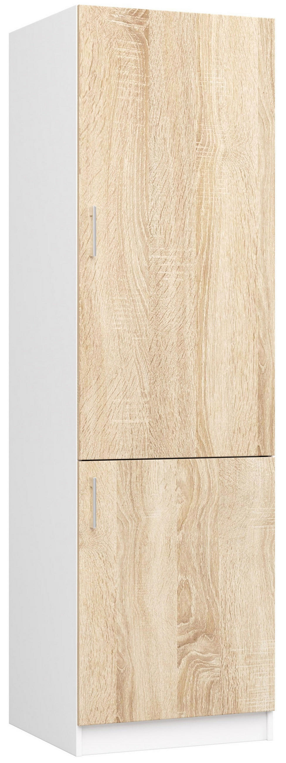 DULAP ÎNALT Alb, stejar Sonoma 205/60/55 - alb, compozit lemnos (60/205/55cm) - RAUMHIRSCH FURNITURE