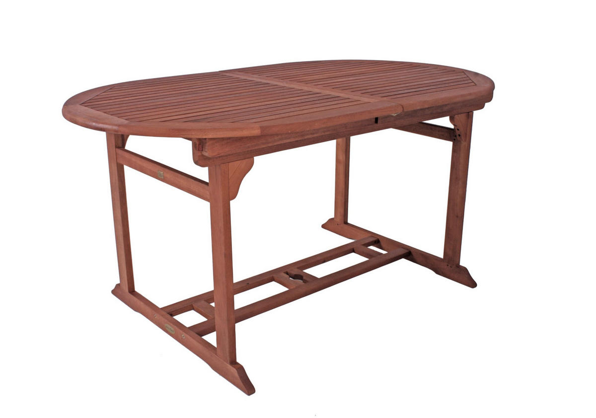 GARTEN-SITZGRUPPE Reims 7-teilig Gartenmöbel-Set - Braun, Holz - DELUKE