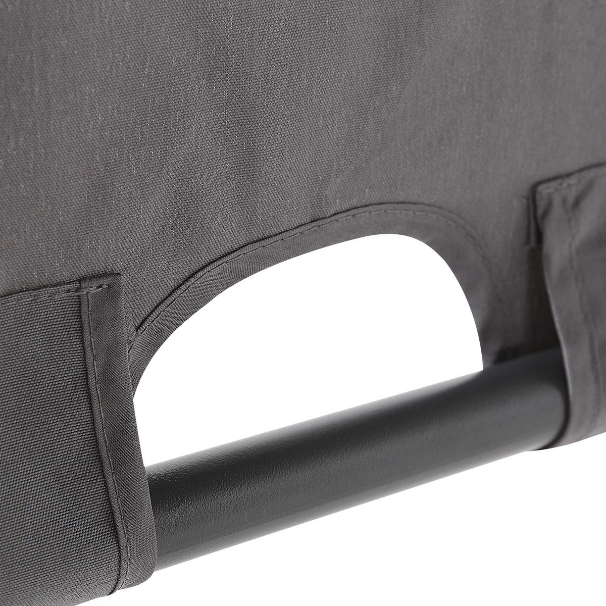 PERGOLA mit LED-Beleuchtung Stahl dunkelgrau 310/310 cm Parga - Schwarz/Grau, Metall (310/215/310cm) - Beliani