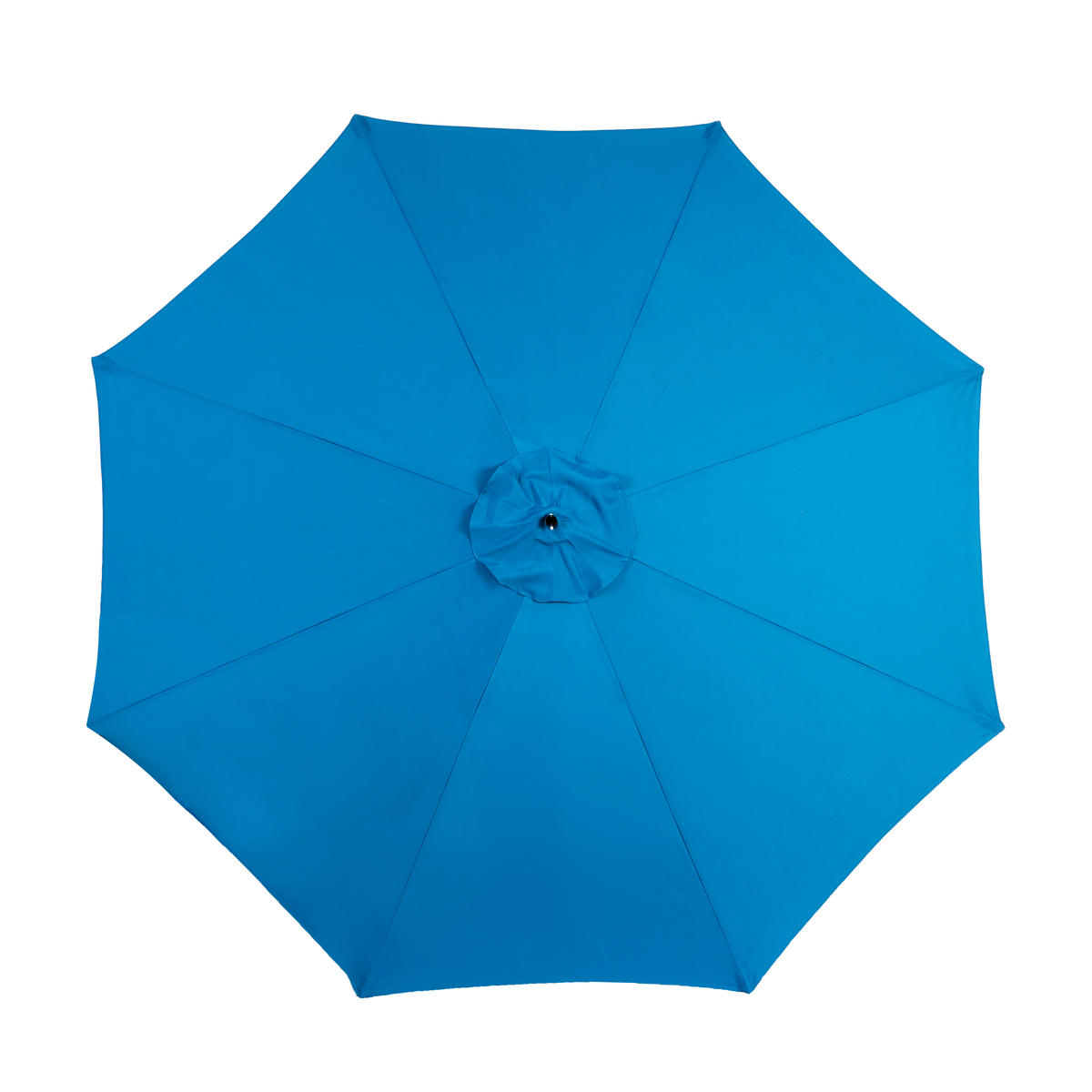 AMPELSCHIRM 294 cm Blau Stahl Hängender Gartenschirm mit Kurbel & Neigungsfunktion für Terrasse - Dunkelblau, Metall (294/294cm) - Urban Meuble