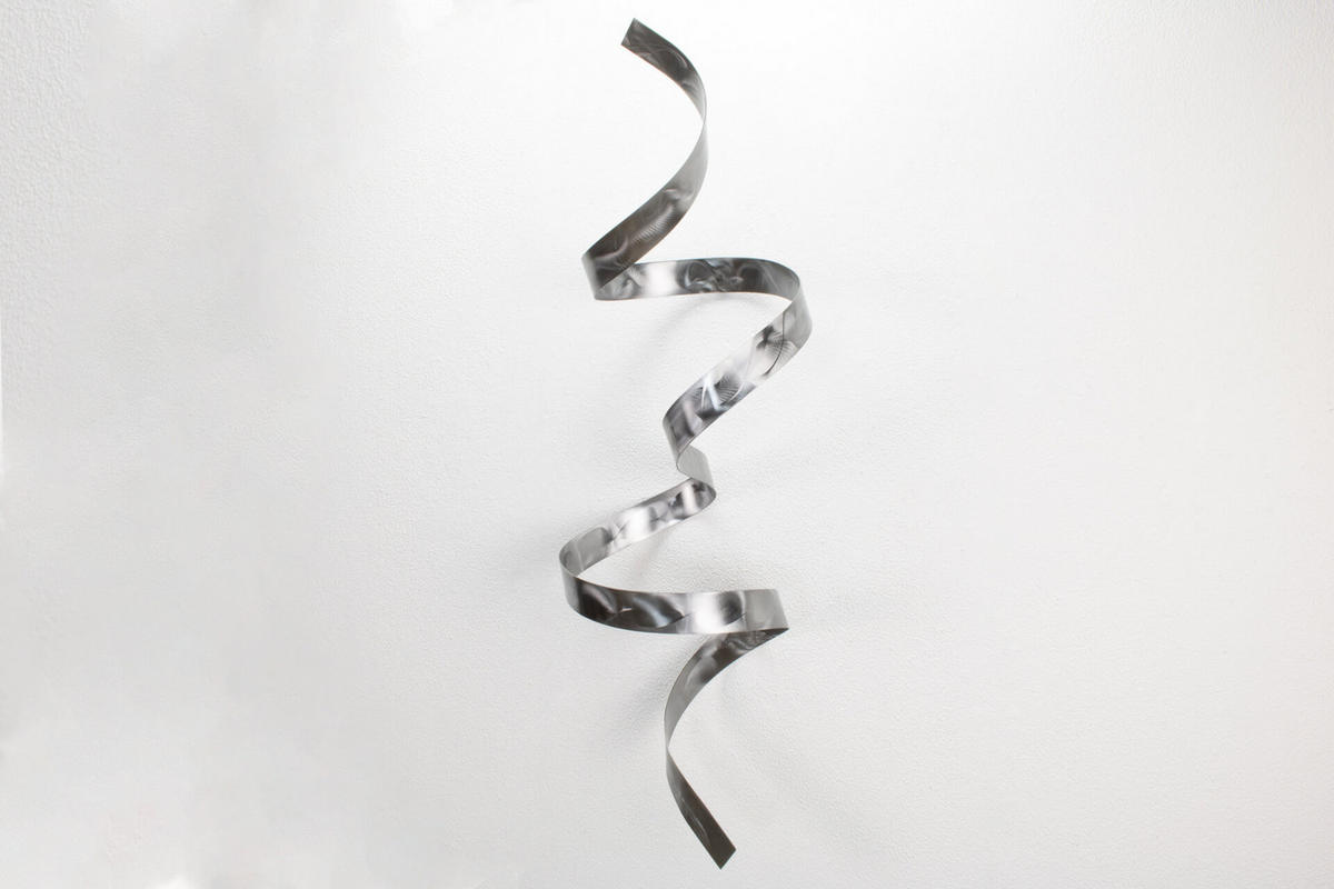 WANDDEKO Silber 95/34 cm - Silberfarben, Metall (4.07/34/28cm) - KUNSTLOFT