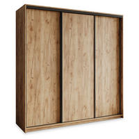 SCHWEBETÜRENSCHRANK NISSE 200/205/60 cm 3-türig Orange - Orange, Holzwerkstoff (200/205/60cm) - MASSENO