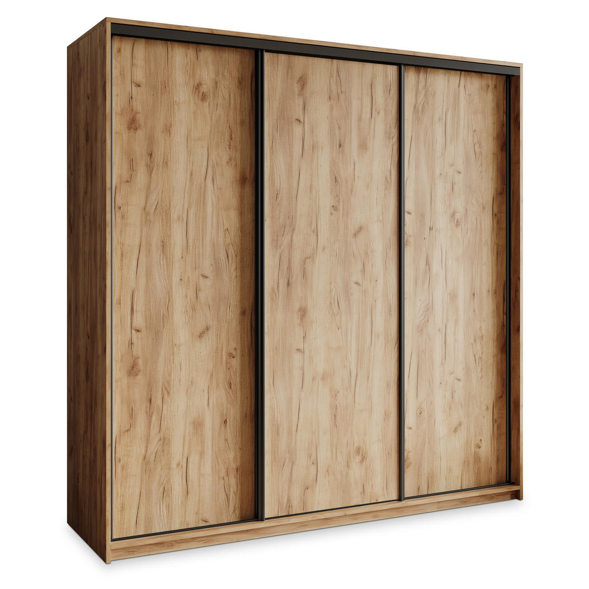 SCHWEBETÜRENSCHRANK NISSE 200/205/60 cm 3-türig Orange - Orange, Holzwerkstoff (200/205/60cm) - MASSENO
