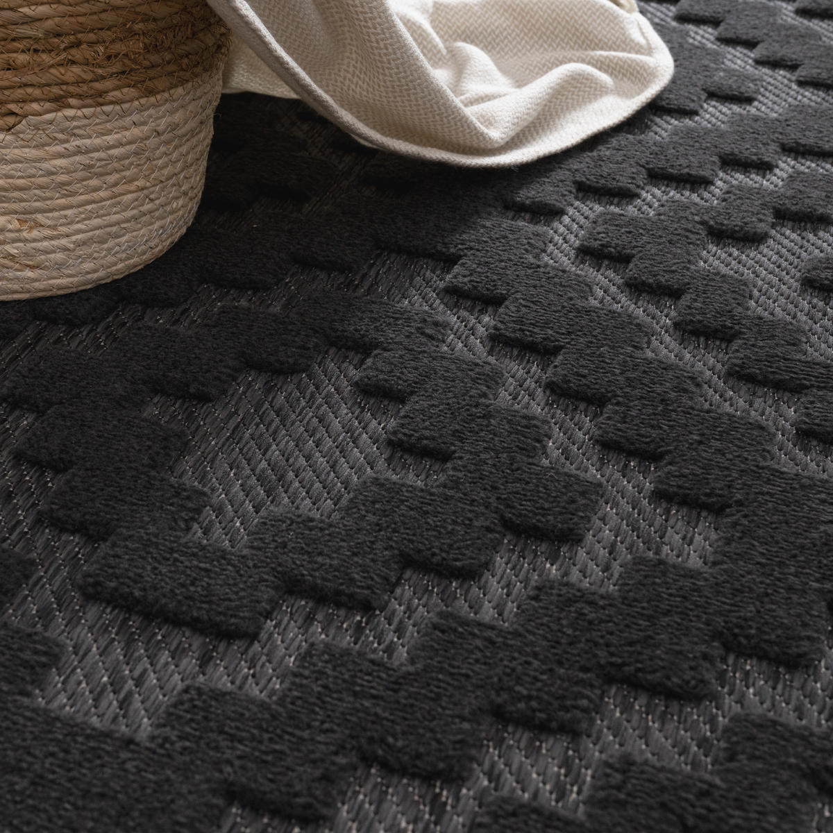 OUTDOORTEPPICH 80/250 cm Livorno 672 - Anthrazit, Textil (80/250cm) - Paco Home