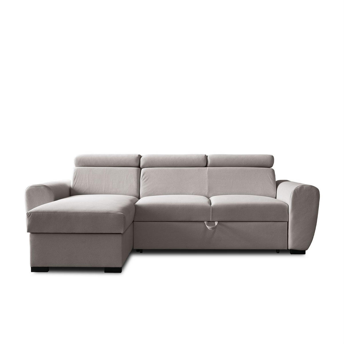 ECKSOFA FALCO mit Schlaffunktion Elli 26 - Grau, Textil (253/174cm) - Lookway